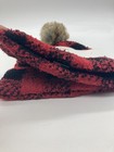 New Mud Pie Mommy   Me Beanie Set  Winter Hat Buffalo Check Plaid 6-18 Months