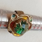 Magnificent Rare Ancient Silver Roman Ring Artifact Stunning Green Gemstone