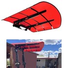Sun Shield Tuff Top Tractor Canopy For Rops 48  X 52 -red  For 2  X 2  Or 2  X3 