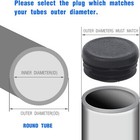 Round Plastic Plug  1-1 4 Inch Tubing Post End Cap  Chair Glide Insert Finishing