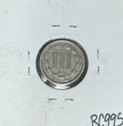 1881 Three Cent Nickel   Xf  nice Coin 