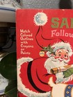 Vintage Whitman Santa s Follow The Colors Coloring Book 1969 Edition  Christmas