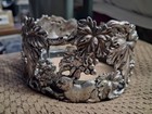 Vintage Arthur Court Rabbit   Grape Leaves Wine Coaster  Pillar Candle Holder