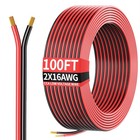 16 Gauge Wire 16awg Automotive Wire Electrical Wire 100ft 2 Conductor Red Black