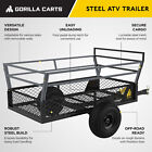 Gorilla 1400lb Steel Atv Trailer Garden Cart W removable Sides   3-in-1 Tailgate