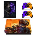 Xbox One Slim X Console Vinly Decal Skin Stickers Cover Set Marvel Black Panther