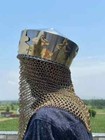 Monty Python King Arthur Helmet Medieval Knight Armor With Chainmail And Crown