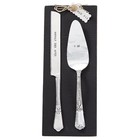 Mud Pie 4635002 Silver Wedding Cake   Knife Serving Set  i Do 