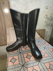 Hand Made Cavalry Civil War Men s Leather Long Boots All Sizes Available 