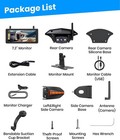 Auto-vox Rv Backup Camera Wireless System Rear   Side Cameras 7 2  Dvr Monitor