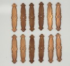 12 Vintage Decorative Cabinet Knob Backplates     4 25 