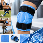 Reusable Gel Ice Pack Knee Pain Relief Cold Compress Wrap Blue For Swelling