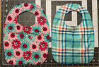 Baby Burp Cloth Bib Gift Bundle Lady Bugs Plaid Cotton Soft Set 