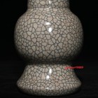 6 8  China Historic Song Dynasty Ge Kiln Porcelain Beige Glaze Lce Crack Bottle