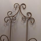  Gold Wall Mount Plate Rack Display Holder   For 2 Plates  21 x9 5 