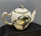 Antique Lenox Art Nouveau Sterling Silver Overlay Teapot W Classic Floral Motif