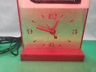 1950   s Vintage Seagrams 7 Whiskey Bar Display Light Clock 