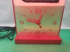 1950   s Vintage Seagrams 7 Whiskey Bar Display Light Clock Works Good Condition 