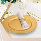 Gold Charger Plates With Beaded Rims 13 Inch Round Chargers Set Of 50 New