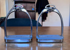 Mdc Comfort Stirrups Stainless Steel - 4 1 2  - Pristine Condition 