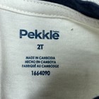 Pekkle Boys 2t Colorblock T-shirt With Pocket Green   White A1349