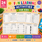 Coloring   Activity Book  Printable Fun And Learning 4 - 6  Ages Kids