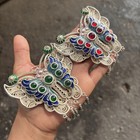 Collect Delicate Filigree Silver Butterfly Pendant Inlaid With Cloisonne Pendant