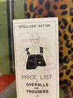 Vintage C  1910 Louis Lewin Overalls Price List Brochure Book Sign Union Made