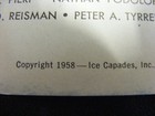 Vintage 1958 Ice Capades Program