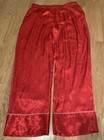Victoria Secret Satin Pajama Pants Pj Sleep Sexy New M Women s Red Wide Leg