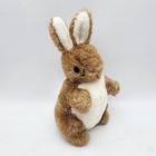 Eden Peter Rabbit Cottontail Bunny Plush Musical Wind Up 9  Brown Realistic Vtg