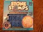Stone Stamps 20 Double-sided Victorian Letters   Numbers Paint   Coloring  nib  
