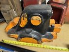 Vintage Industrial Wood Foundry Mold Rare Design Steampunk 22    Orange black