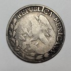 1824 Mexico Hookneck 2 Reales Mo Aguila Perfil Circulated Nice Type  t12