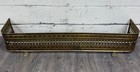 Antique English Brass Fireplace Fender
