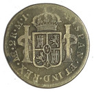1775 Limae Mj Peru 2 Two Reales Silver Coin Km  76