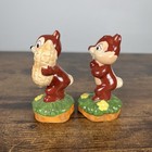 Vtg Walt Disney   s Chip   Dale Ceramic Salt And Pepper Shakers Ne Rare  