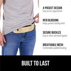Gorilla Grip 4 Pocket Secure Rfid Blocking Money Belt  Anti Theft Hidden Fanny P