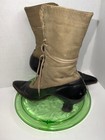 Antique Victorian Women   s Shoes Boots 1890s High Ankle 20 Lace Hole