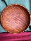 Vintage Carved Red Wood Burl Bowl Hand Turned  9   3 4 X 3    1 4