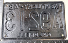 Vintage Kentucky 1942 Repainted Auto License Plate A9213 Caldwell Co Wall Decor
