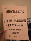 The Mechanics Rare 1978 Punk Rock Pole Poster So Cal Punk Fullerton Adolescents