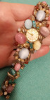 Beautiful Pedre Vintage Wristwatch Swiss Pastel Cabochon Bead  Working Condition