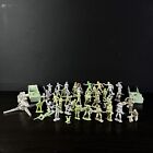 Vintage 1960s Marx Mpc Plastic Military Us Army Men Toy Soldiers Lot Of 52