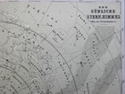 Southern Night Sky Constellations Star Map Zodiac 1874 Stieler Detailed Map