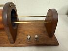 Vintage Crystal  Radio Wood Base  With Large Diameter Coil