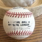 Lou Brock Signed Rawlings Official National League Baseball Cardinals
