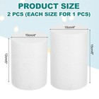 Round Foam Cake Dummy  4 x 5   4 x 6  White Fake Cake Circles Dummies  2pcs