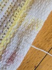 Blanket Open Waffle Weave White Stripes Yellow Blue Pink Baby Blanket Soft 