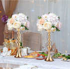12 Soportes Dorados Para Flores 16 9   Centros De Mesa Para Bodas  Fiestas Y Eve